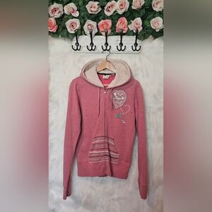 Roxy Vintage Romance Patch Zip Up Hoodie